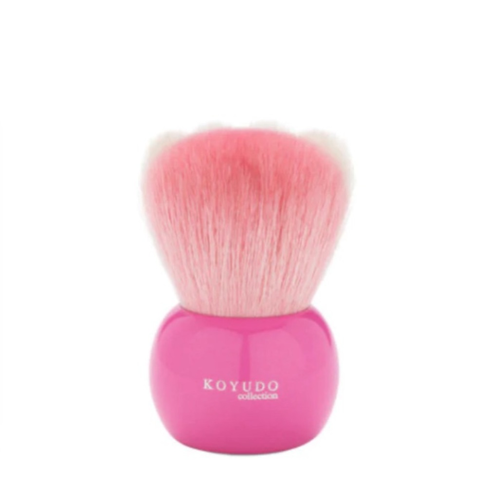 KOYUDO PINK & WHITE CAT PAW POWDER BRUSH V001 SOKOHO GOAT HAIR DISCONTINUED NIB